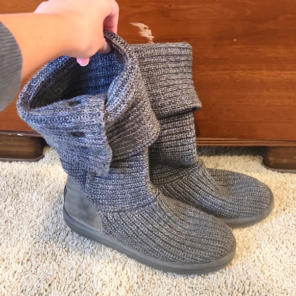 UGG Shoes - Ugg Knit Cardy Boot Grey